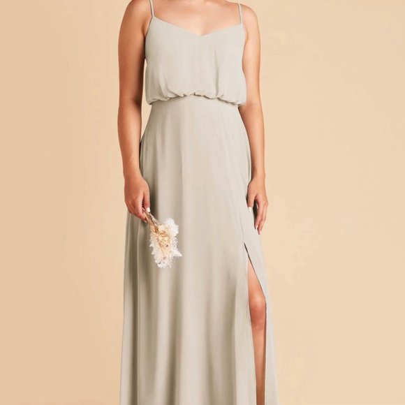 BIRDY GREY GWENNIE DRESS CHIFFON DOVE GRAY - Picture 1 of 4